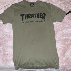 Olive Green Thrasher Tee